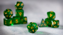 Load image into Gallery viewer, Bottle Green - Domestic Dice 11-piece