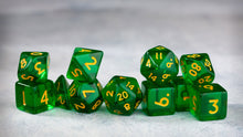 Load image into Gallery viewer, Bottle Green - Domestic Dice 11-piece