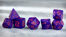 Load image into Gallery viewer, Neon Dragon - Upstart Dice 7-piece